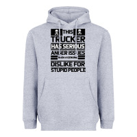 Heather Grey TRUCKER Heavyweight Hoodie - Bettercallsaul