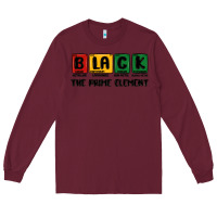 Burgundy prime element Long Sleeve Tee - MaliasSmallBusiness