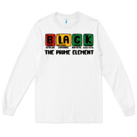 White prime element Long Sleeve Tee - MaliasSmallBusiness