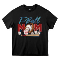 Black t ball mom Heavy Core Tee - Zillion Design Studio