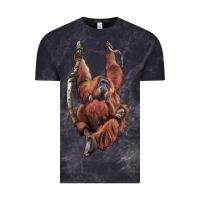 Cloud Black Orangutan And Baby Vintage Tee - LillyAllenDesigns