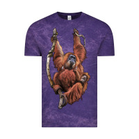Cloud Purple Orangutan And Baby Vintage Tee - LillyAllenDesigns