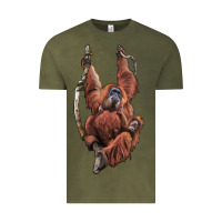Vintage Olive Orangutan And Baby Vintage Tee - LillyAllenDesigns