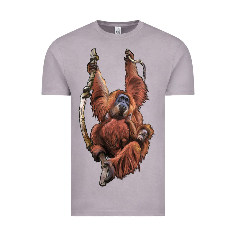 Orangutan And Baby Vintage Tee by LillyAllenDesigns | Teevron