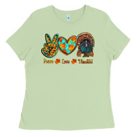 Matcha peace love thankful Ladies Tee - RanaPortraitStore