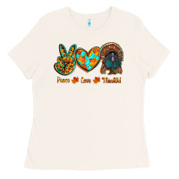 Bone peace love thankful Ladies Tee - RanaPortraitStore