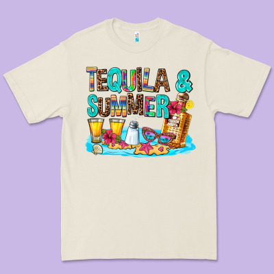Tequila And Summmer Premium Tee Designed By Adodesignshop