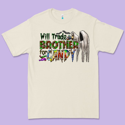 Will Trade Brother For Candy Premium Tee Designed By Cowhidedigitalart