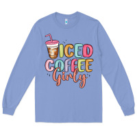 Colony Blue iced coffee girly Long Sleeve Tee - MaliasSmallBusiness