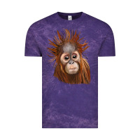 Cloud Purple baby orangutan Vintage Tee - LillyAllenDesigns