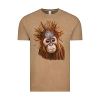 Vintage Coffee baby orangutan Vintage Tee - LillyAllenDesigns