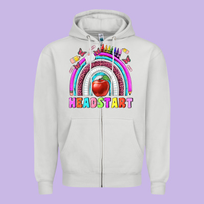 Headstart Zipper Hoodie Designed By Bundleandbundleshop