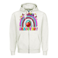 Oatmeal Heather headstart Zipper Hoodie - BundleAndBundleShop