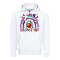 White headstart Zipper Hoodie - BundleAndBundleShop