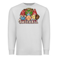 Dove Grey Baseball gnomes Premium Sweatshirt - NancyCooperArtShop