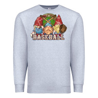 Heather Grey Baseball gnomes Premium Sweatshirt - NancyCooperArtShop