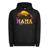 Pigment Black softball mama Urban Hoodie - OliviaCreatesArt