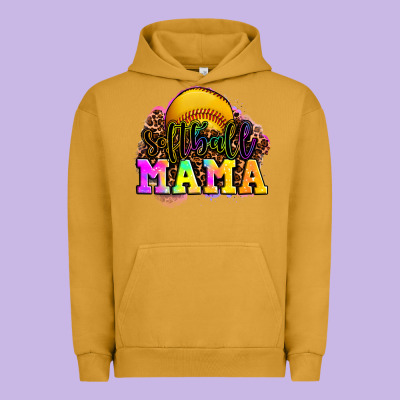 Softball Mama Urban Hoodie Designed By Oliviacreatesart