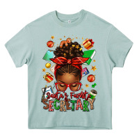 Arona santa's favorite secretary afro messy bun Heavy Core Tee - texasbilliewilder