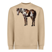 Mushroom Mustang Horse Heavyweight Sweatshirt - LillyAllenDesigns
