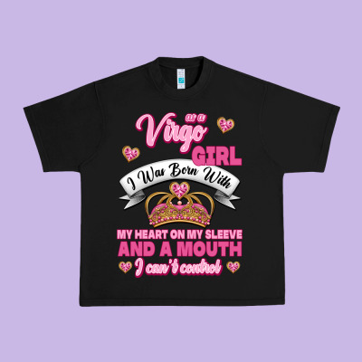 As A Virgo Girl Zodiac Girls Urban Heavy Tee Designed By Jasminsmagicworld