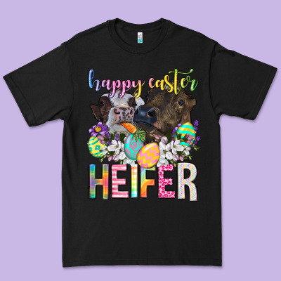 Happy Easter Heifer Premium Tee Designed By Neo Western