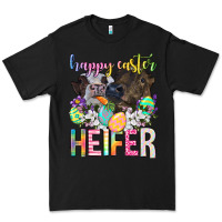Black happy easter heifer Premium Tee - Neo Western