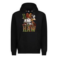 Black Boo haw Premium Hoodie - NancyCooperArtShop