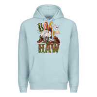 Blue Mist Boo haw Premium Hoodie - NancyCooperArtShop