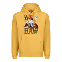 Mustard Boo haw Premium Hoodie - NancyCooperArtShop