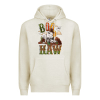 Oatmeal Heather Boo haw Premium Hoodie - NancyCooperArtShop