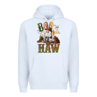 White Boo haw Premium Hoodie - NancyCooperArtShop