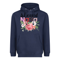 Navy Blessed Nana Gifts for Nana or Grandma Heavyweight Hoodie - Bettercallsaul