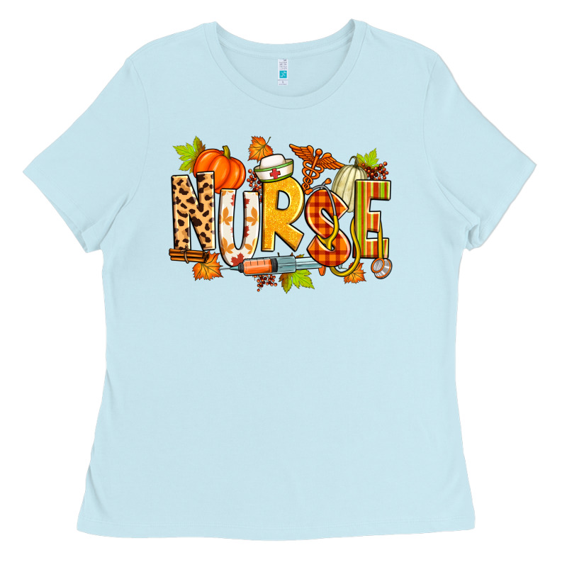 Fall Nurse Ladies Tee by Zillion Design Studio | Teevron