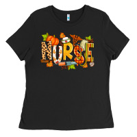 Black fall nurse Ladies Tee - Zillion Design Studio