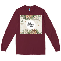 Burgundy best garandma ever Long Sleeve Tee - MaliasSmallBusiness