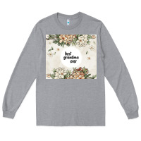 Heather Grey best garandma ever Long Sleeve Tee - MaliasSmallBusiness