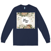 Navy best garandma ever Long Sleeve Tee - MaliasSmallBusiness
