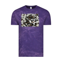 Cloud Purple cowhide background Vintage Tee - BarkalooDesign