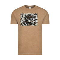 Vintage Coffee cowhide background Vintage Tee - BarkalooDesign