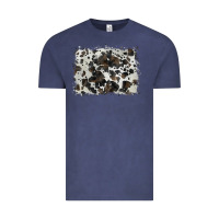 Vintage Denim cowhide background Vintage Tee - BarkalooDesign