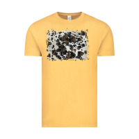 Vintage Mustard cowhide background Vintage Tee - BarkalooDesign