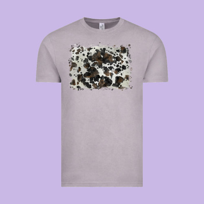 Cowhide Background Vintage Tee Designed By Barkaloodesign