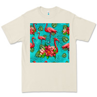 Flamingo Seamless Pattern Premium Tee | Teevron