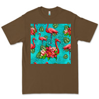 Cacao flamingo seamless pattern Premium Tee - HRA Design Shop