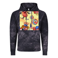 Cloud Black patriotic hotdog ice cream donat Vintage Hoodie - BundleAndBundleShop