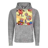 Cloud Rock patriotic hotdog ice cream donat Vintage Hoodie - BundleAndBundleShop