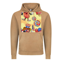 Vintage Camel patriotic hotdog ice cream donat Vintage Hoodie - BundleAndBundleShop