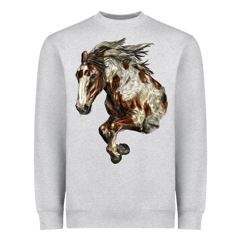 Mustang Horse Heavyweight Sweatshirt by LillyAllenDesigns | Teevron