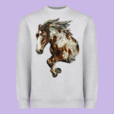 Mustang Horse Heavyweight Sweatshirt Designed By Lillyallendesigns